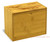 Collection Swallows Bamboo Personalized 4x6 Recipe Card Box - View 3