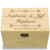 Bliss Collection Poplar Personalized 4x6 Recipe Card Box