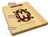 Art Deco 9x12 Engraved Cutting Board Featuring Handle Maple Wood - View 2