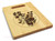 Bellflowers 9x12 Engraved Cutting Board Featuring Handle Maple Wood