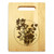 Bellflowers 9x12 Engraved Cutting Board Featuring Handle Maple Wood - View 2