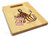 Choptipus 9x12 Personalized Chopping Board Handle Maple Wood