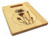 Flowers Aster 9x12 Engraved Chopping Board Handle Maple Wood