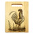 King Rooster 9x12 Small Engraved Cutting Board Handle Maple Wood