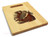 Owl 9x12 Small Engraved Cutting Board Handle Maple Wood