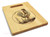 Rooster 9x12 Engraved Cutting Board Featuring Handle Maple Wood - View 2
