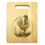 Rooster 9x12 Engraved Cutting Board Featuring Handle Maple Wood - View 3