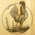 Rooster 9x12 Engraved Cutting Board Featuring Handle Maple Wood