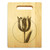 Tulip 9x12 Engraved Cutting Board Featuring Handle Maple Wood