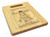 Vitruvian Man 9x12 Engraved Chopping Board Handle Maple Wood