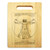 Vitruvian Man 9x12 Engraved Chopping Board Handle Maple Wood - View 2