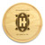 Art Deco 10in Circle Maple Cutting Board with Juice Groove - View 3