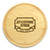 Banner Year 10in Round Engraved Cutting Board with Grooving