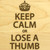 Keep Calm 10in Round Maple Cutting Board with Juice Groove