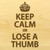 Keep Calm 10x16 Grooved Maple Cutting Board - View 2