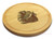 Owl 10in Circle Maple Cutting Board with Juice Groove