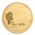 Rose Ribbon 10in Circle Maple Cutting Board with Juice Groove