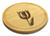 Tulip 10in Round Maple Chopping Board with Juice Groove