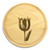 Tulip 10in Round Maple Chopping Board with Juice Groove