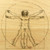 Vitruvian Man 9x12 Grooved Personalized Cutting Board