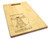 Vitruvian Man 10x16 Hand Hole Maple Cutting Board
