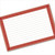 4x6 Recipe Card Rectangle Framed Red