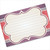 4x6 Recipe Card Purple Giftwrap Notecard or Thank You Card or