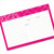 4x6 Recipe Card Pinkalicious Cupcake Pattern