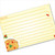 4x6 Recipe Card Spaghetti Lines Orange