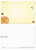 4x6 Recipe Card Spaghetti Lines Orange - View 3