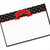 4x6 Recipe Card Red Ribbon Black Polka Dot 40ea
