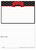4x6 Recipe Card Red Ribbon Black Polka Dot - View 3