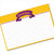 4x6 Recipe Card Purple Ribbon Yellow Polka Dot