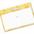 4x6 Recipe Card Lace Settings Ochre Yellow
