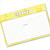 4x6 Recipe Card Lace Settings Lemon Yellow