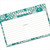 4x6 Recipe Card Lace Settings Teal