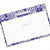 4x6 Recipe Card Lace Settings Midnight Blue