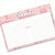 4x6 Recipe Card Lace Settings Light Pink