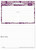 4x6 Recipe Cards – Lace Settings Plum Purple (40-Pack, Double-Sided, Made in USA) - View 2