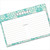 4x6 Recipe Card Lace Settings Turquoise