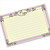 4x6 Recipe Card Ironworks Frame Purple
