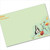 4x6 Recipe Card Butterfly Garden Green
