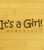 It's a Girl Softer Font Baby Multikeep Box Light Wood Chest