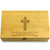 Traditional Cross Christianity Multikeep Box Light Wood Organizer