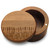 Lavender Row Engraving Acacia Salt Box with Magnetic Swivel Lid