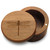 Dragonfly Engraving Acacia Salt Box with Magnetic Swivel Lid