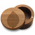 Leaf Acacia Salt Box with Magnetic Swivel Lid