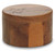 Acacia Wood THC Molecule Stash Box with Magnetic Swivel Lid – Cornerless Herb Container - View 2