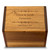 Ironwork Acacia 4x6 Personalized Recipe Card Box.