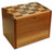 Checkers Acacia Personalized 4x6 Recipe Card Box - View 3